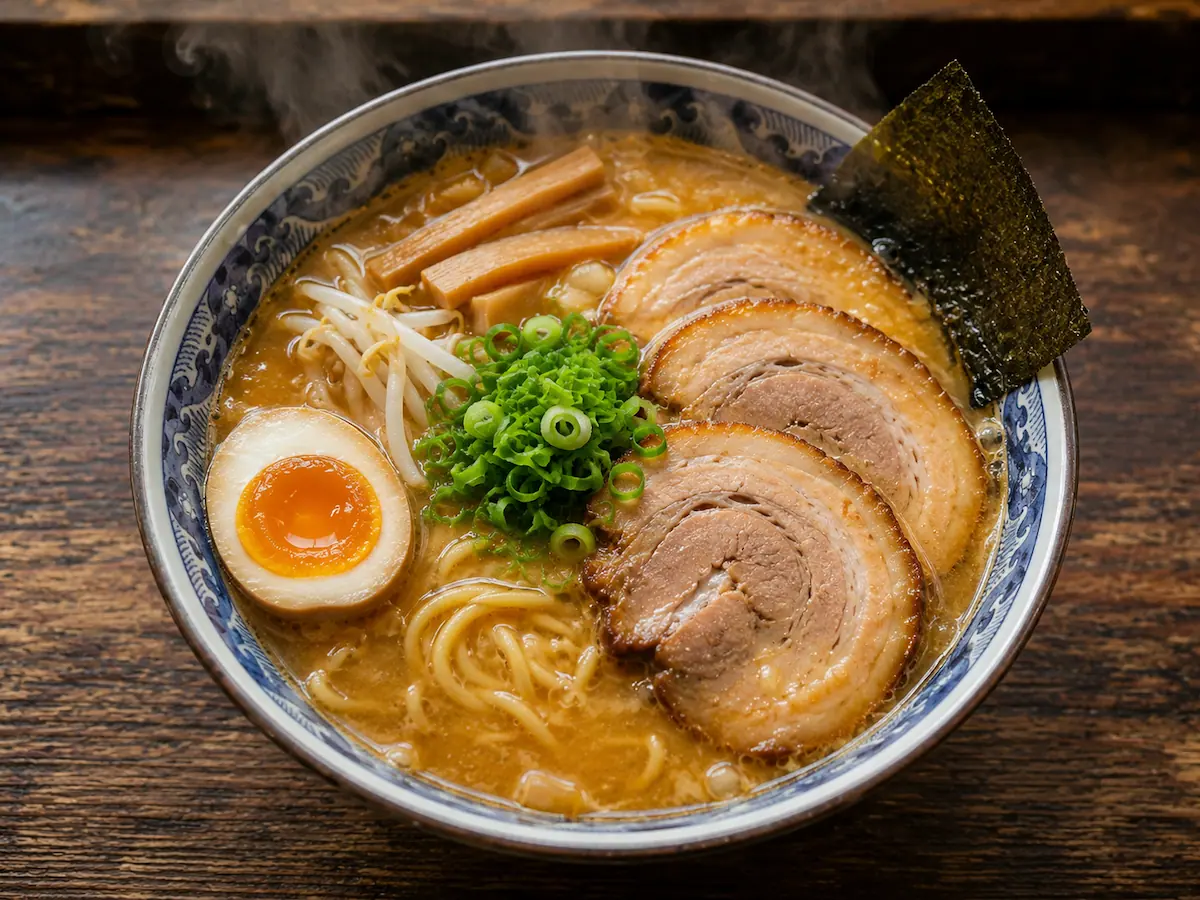 香り立つ味噌ラーメンの一杯